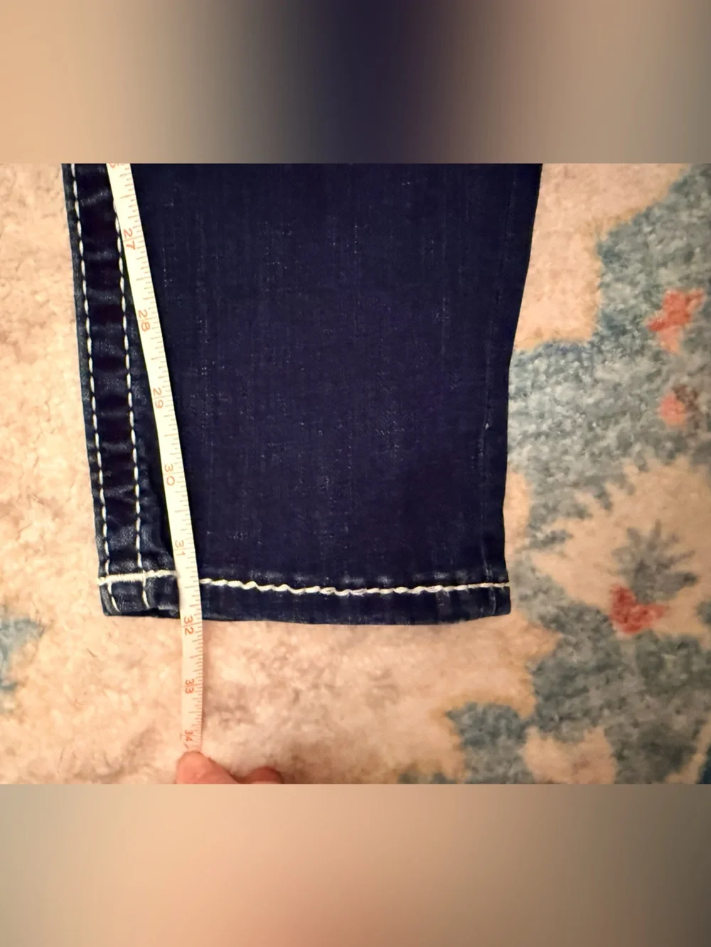 True Religion Naturaline Big T Skinny Flap Jeans Size 28 - Picture 9 of 14